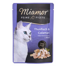 Märgtoit kassidele Miamor tuunikala ja kalmaariga, 100 g