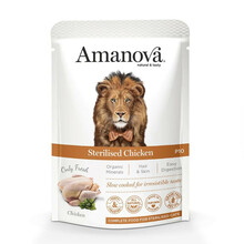 Amanova täissööt steriliseeritud kassile kanaga, 85 g