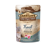Konserv kassidele Carnilove Trout Echinacea forelli ja punase päevakübaraga, 85 g
