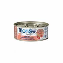 Kassikonserv Monge Supreme tuunikala, pruuni riisi ja goji-marjadega, 80 g