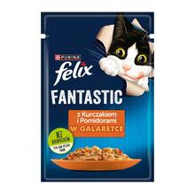 Märgtoit kassidele Purina Felix Fanstastic kanaga, tomatiga, 85 g