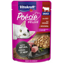 Märgtoit kassidele Vitakraft Poesie Delice veiselihaga, 85 g