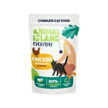 Märgtoit kassidele Animal Island Everyday kanaliha fileega puljongis, 12 x 85 g