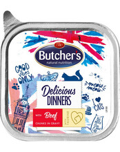 Konserv kassidele Butcher's Delicious Dinners veiselihaga, 100 g