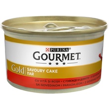 Kassi märgtoit Gourmet Gold veiseliha ja tomatiga, 85 g