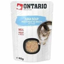 Märgtoit kassipoegadele Ontario Cat Kitten Tuna Soup, 40 g
