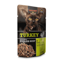 Leonardo Pulled Beef konserv kassidele kalkuni ja rebitud veiselihaga, 70 g