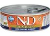 Farmina N&D Cat konserv lambaliha, kõrvitsa ja mustikatega, 70 g