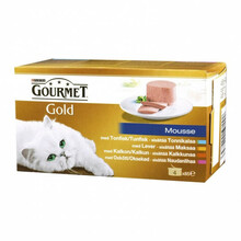 Konserv kassipoegadele Gourmet Gold pasteediga, 4 x 85 g