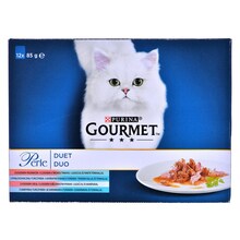 Märgtoit kassipoegadele Purina Gourmet Perle Duet Fish, 12x85g