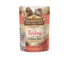 Konserv kassidele Carnilove Turkey Valeriana kalkuni ja palderjaniga, 85 g