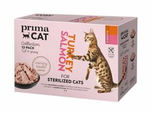 Konserv kassipoegadele Prima Classic, kalkunilihaga kastmes, 12x85g