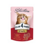 Konserv kassidele Club 4 Paws Premium Selection kalkuniga kreemjas porgandisupp, 85 g