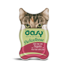 Pasteet kassidele Oasy Delicatesse kanamaksaga, 85 g