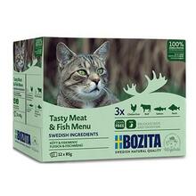 Märgtoit kassipoegadele Bozita Cat Multibox liha ja kalaga, 12 x 85 g