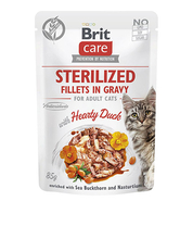Märgtoit kassipoegadele Brit Care Sterilized Fillets in Gravy, part, 85 g