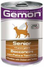 Kassikonserv Gemon Wet Cat Chunkies kanaliha ja kalkuniga, 415 g