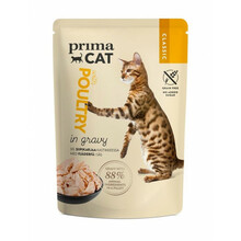 Märgtoit kassipoegadele PrimaCat Classics, linnuliha kastmes, 85 g