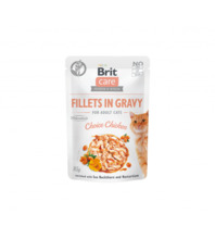 Konserv kassidele Brit Care Fillets in Gravy Choice Chicken, 85 g