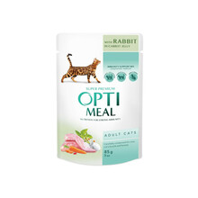 Konserv kassidele Optimeal küülikuga, 85 g