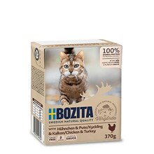 Märgtoit kassidele Bozita kanaliha ja kalkunilihaga kastmes, 370 g
