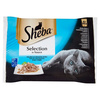 Märgtoit kassidele Sheba Selection in Sauce, kalamaitsete valik, 4 x 85 g