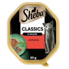Märg pasteet kassidele Sheba Classics veiselihaga, 85g