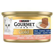 Märgtoit kassidele Purina Gourmet Gold Mousse lõhega, 85 g