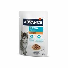 Märgtoit kassipoegadele Advance Kitten kanaga, 12 x 85 g