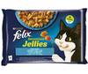 Märgtoit kassipoegadele Felix Sensations Mix lõhe, krevetid, ookeanikalad tomatiga, 4x85 g