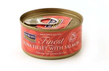 Märgtoit kassidele Fish4Dogs Tuna fillet lõhega, 70 g