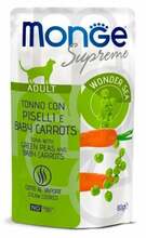 Kassikonserv Monge Supreme Adult, tuunikala, roheliste herneste ja porgandiga, 80 g