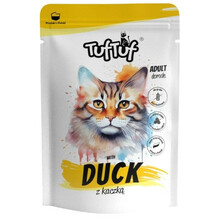 Märgtoit kassidele TUFTUF pardiga, 100 g