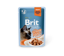 Konserv kassidele Brit Premium Cat Delicate Turkey in Gravy, 85 g
