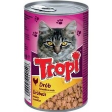 Konserv kassidele linnulihaga Tropi, 415 g