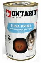 Märgtoit kassipoegadele Ontario Cat Kitten Tuna Drink, 135 g