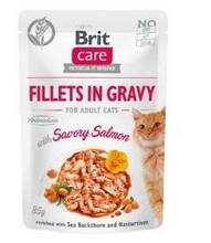 Konserv kassidele Brit Care Cat Fillets in Gravy Salmon, 85 g