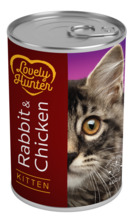 Konserv Lovely Hunter Kitten kassipoegadele küüliku- ja kanaga, 400 g