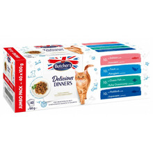 Märgtoit kassidele Butcher's Delicious Dinners Jumbo Pack Mix Fish selection in jelly, 40x100g