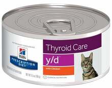 Märgtoit kassidele Hill's Prescription Diet Thyroid Care Feline y/d kanaga, 156 g