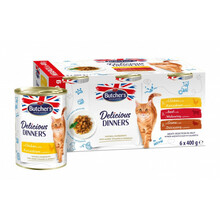Kassikonserv Butcher's Delicious Dinners lihavalik tarretises, 6x400g
