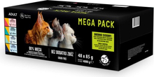Märgtoit kassipoegadele Petrepublic Mega Pack lõhe, kana, tuunikala, tursk, forell, 48 x 85 g