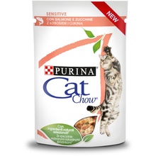 Kassitoit Purina Cat Chow Sensitive lõhe ja suvikõrvitsaga, 85 g