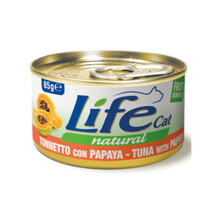 Konserv kassile Life Cat tuunikala ja papaiaga, 85 g