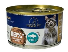 Märgtoit kassipoegadele Premium Pet, lihapasteet kalaga, 100 g