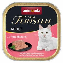 Animonda Vom Feinsten täiskasvanud kasside konserv kalkunisüdametega, 100g