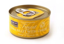 Konserv kassidele Fish4Cats tuunikalafilee juustuga, 70 g