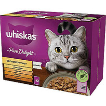 Märgtoit kassidele Whiskas Pure Delight, 12x85g