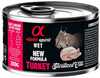 Märgtoit kassidele Alpha Spirit WET kalkuniga, 200 g, 6 tk