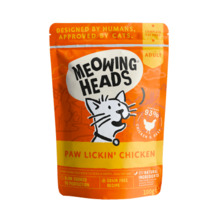 Kassikonserv Meowing Heads Paw Lickin Chicken, 100 g